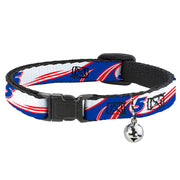 Breakaway Cat Collar with Bell - Kyle Larson #5 Car Scheme White/Blue/Red Breakaway Cat Collars Hendrick Motorsports