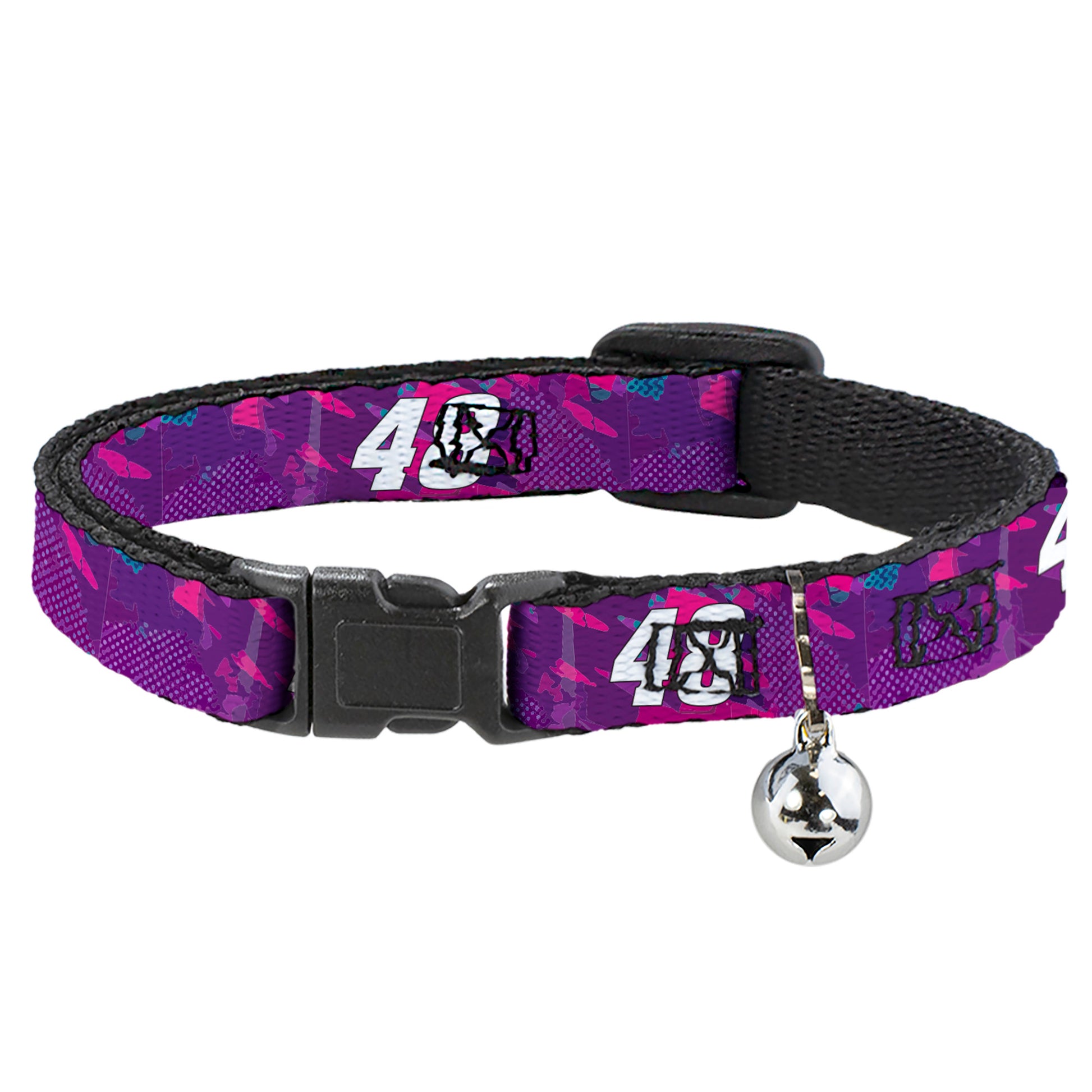 Breakaway Cat Collar with Bell - Alex Bowman #48 Car Scheme Purples/Pinks/White Breakaway Cat Collars Hendrick Motorsports