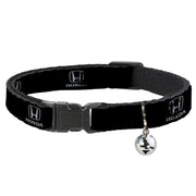 Breakaway Cat Collar with Bell - Honda Logo Black/Silver Breakaway Cat Collars Honda