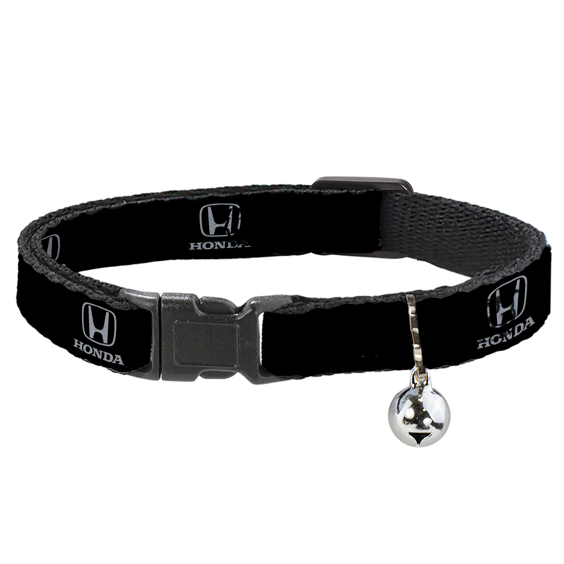 Breakaway Cat Collar with Bell - Honda Logo Black/Silver Breakaway Cat Collars Honda