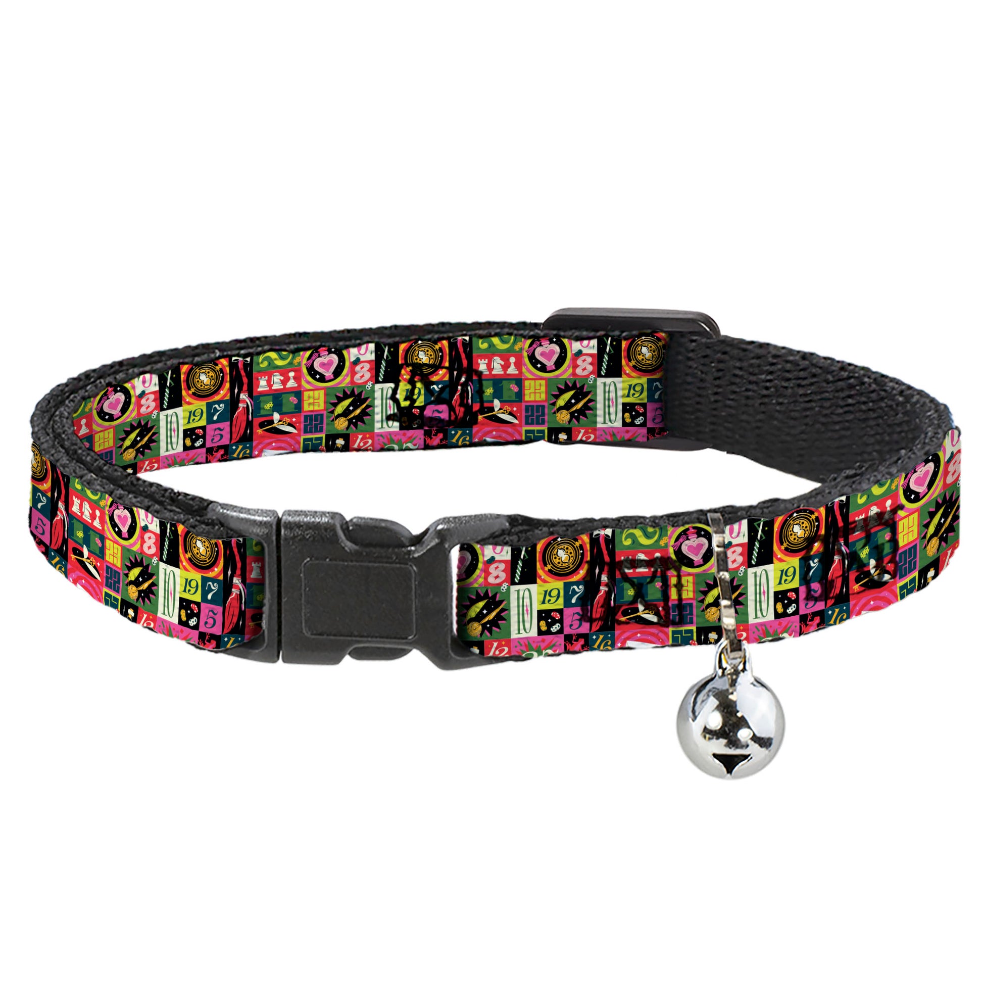 Breakaway Cat Collar with Bell - Harry Potter Deck the Holidays Christmas Collage Multi Color Breakaway Cat Collars Harry Potter