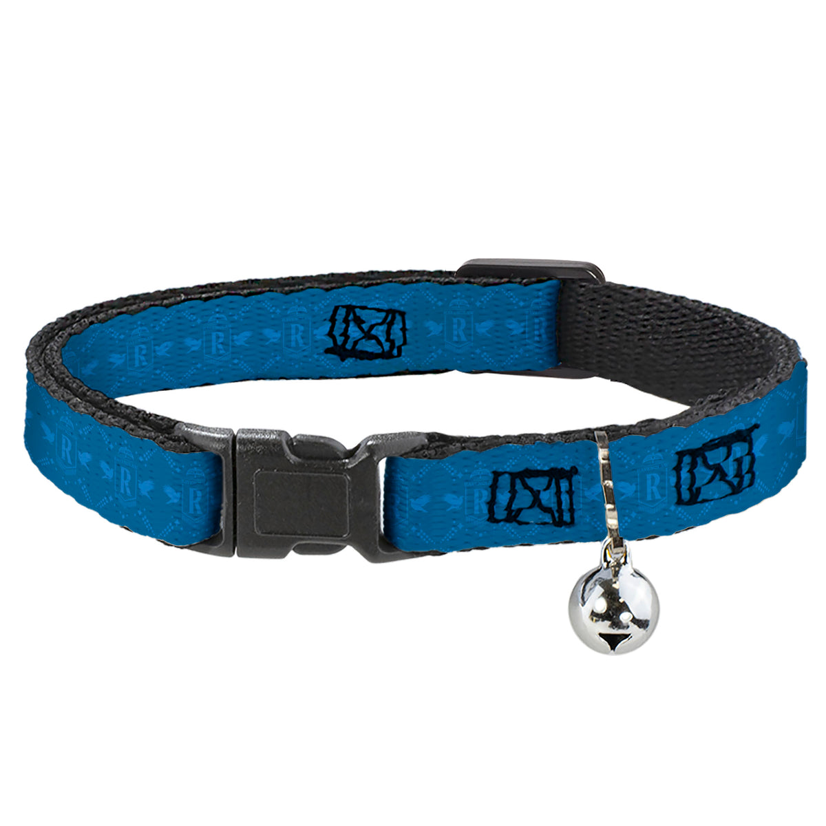 Breakaway Cat Collar with Bell - Harry Potter Ravenclaw House Pride Banner Blues Breakaway Cat Collars Harry Potter
