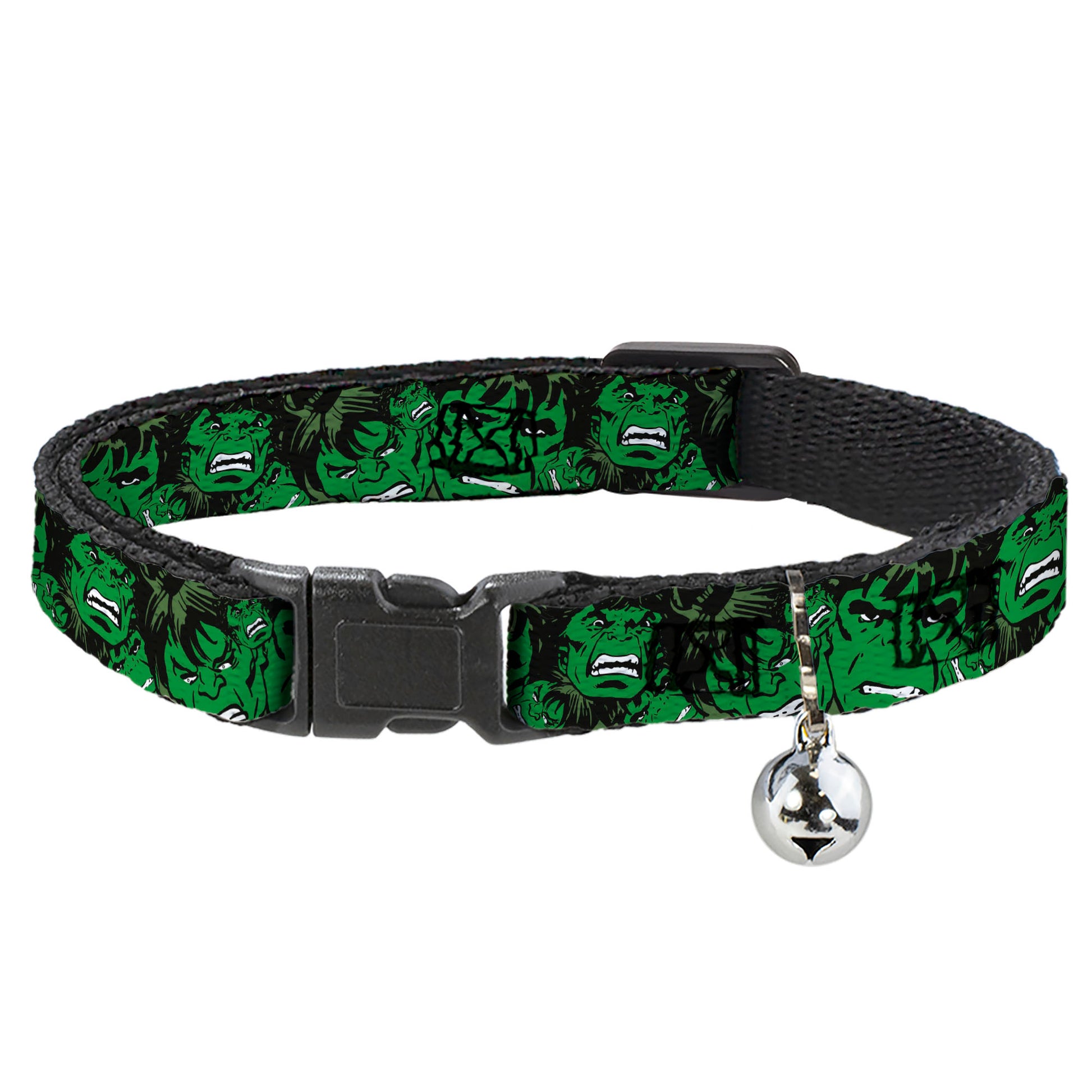 MARVEL COMICS Cat Collar Breakaway - The Hulk Stacked Breakaway Cat Collars Marvel Comics