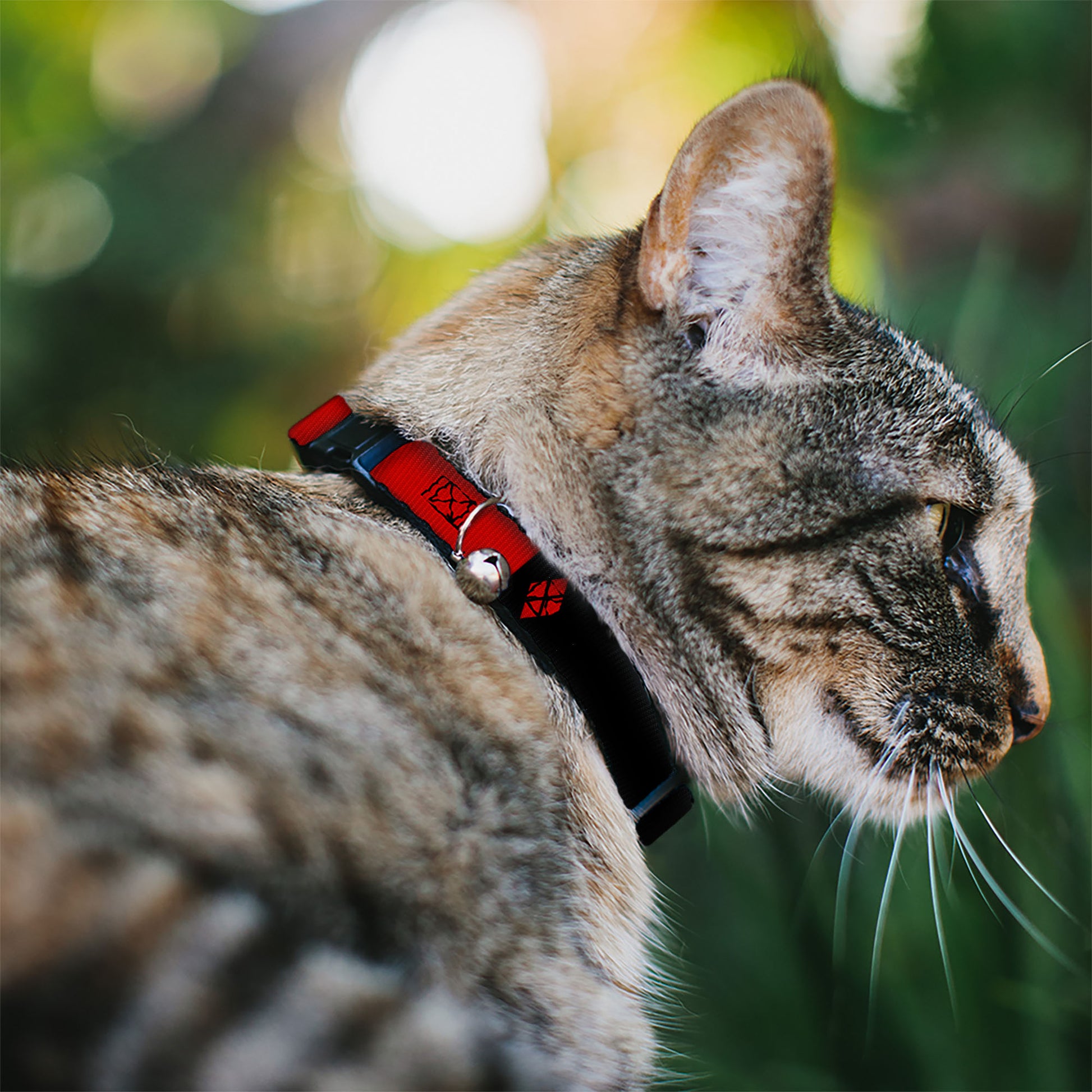 Cat Collar Breakaway - HARLEY QUINN Diamonds Black Red White Breakaway Cat Collars DC Comics