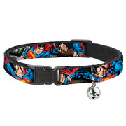 Cat Collar Breakaway - Superman Metropolis Face-Off Breakaway Cat Collars DC Comics