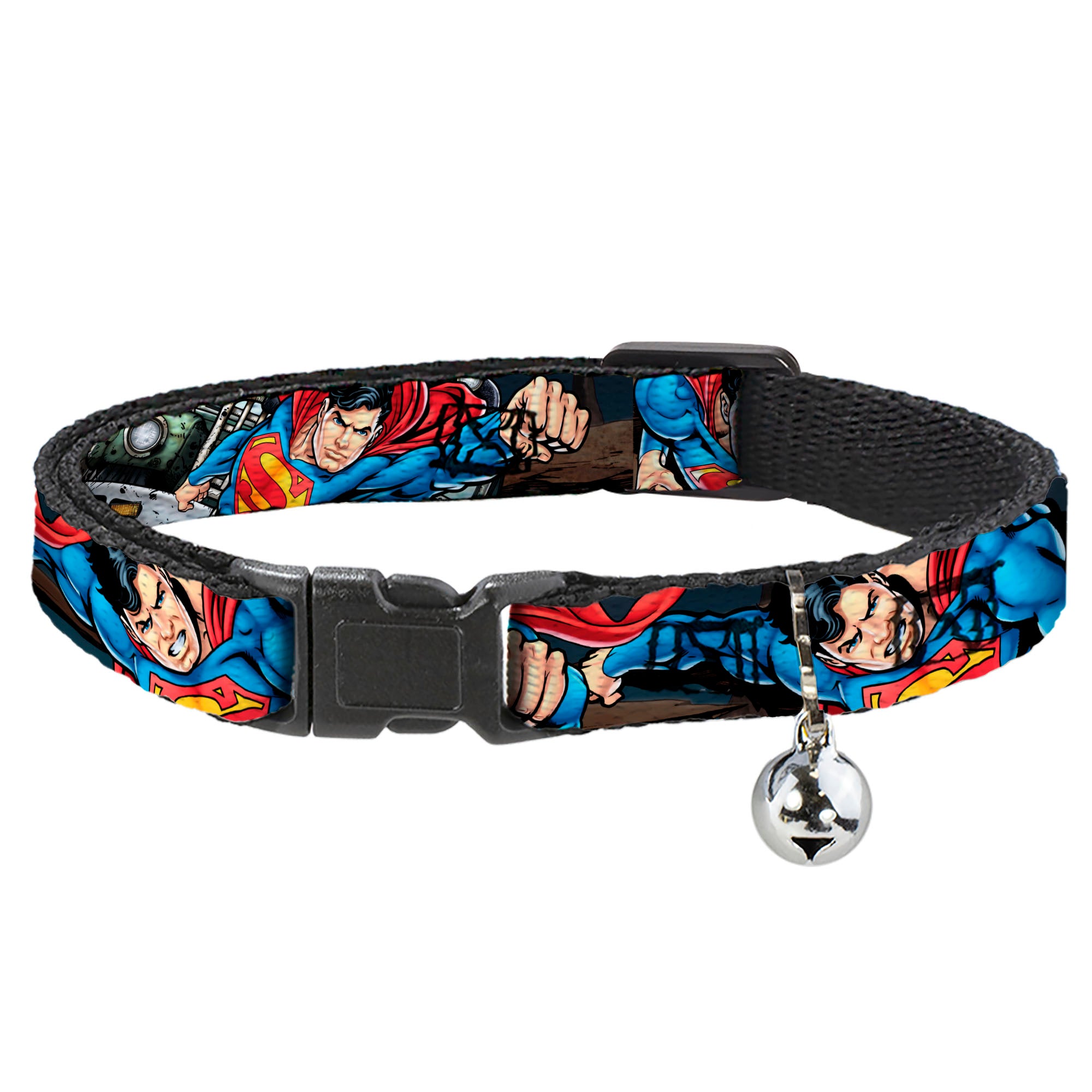Cat Collar Breakaway - Superman Metropolis Face-Off Breakaway Cat Collars DC Comics