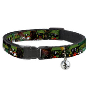 Cat Collar Breakaway - Marvin the Martian 4-Poses Galaxy Breakaway Cat Collars Looney Tunes