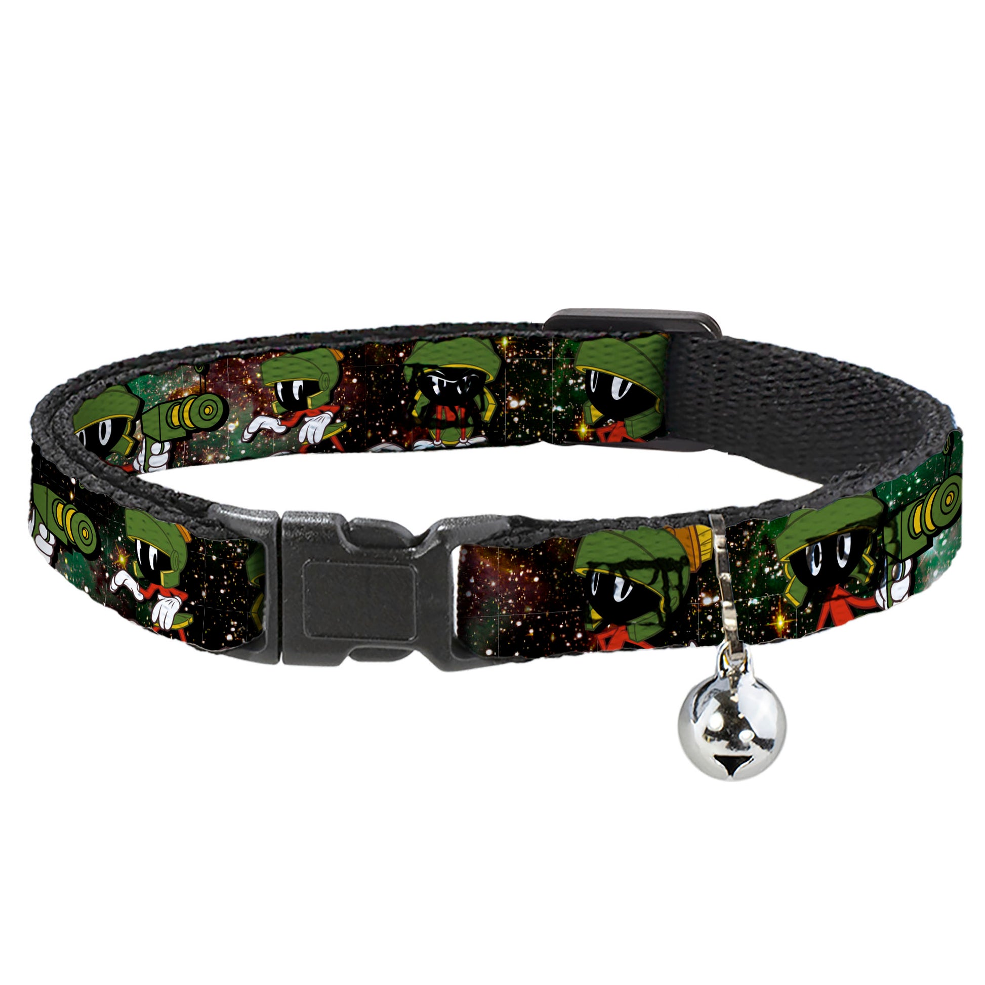 Cat Collar Breakaway - Marvin the Martian 4-Poses Galaxy Breakaway Cat Collars Looney Tunes