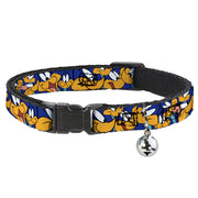 Breakaway Cat Collar with Bell - Road Runner Expressions Stacked Breakaway Cat Collars Looney Tunes