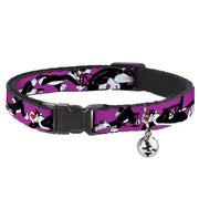 Cat Collar Breakaway - Sylvester the Cat Poses Purple Breakaway Cat Collars Looney Tunes