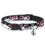 Cat Collar Breakaway - Sylvester the Cat Expressions Gray Breakaway Cat Collars Looney Tunes