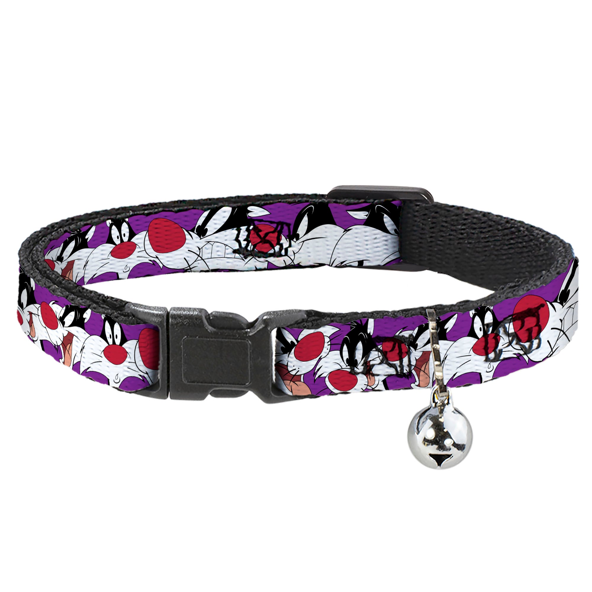 Cat Collar Breakaway - Sylvester the Cat Expressions Purple Breakaway Cat Collars Looney Tunes