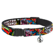 MARVEL COMICS Cat Collar Breakaway - Classic DOCTOR STRANGE Comic Book Title 4-Poses Breakaway Cat Collars Marvel Comics