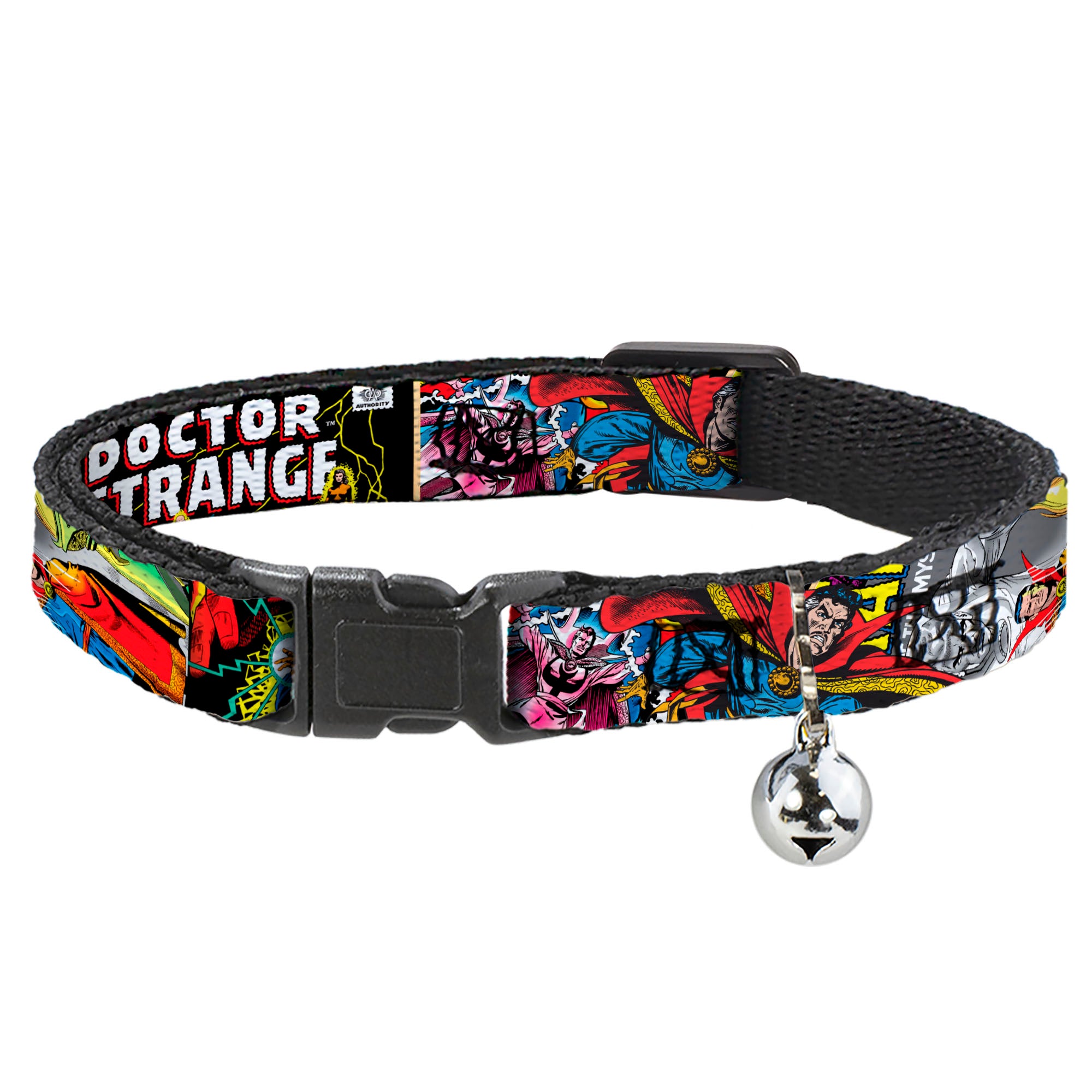 MARVEL COMICS Cat Collar Breakaway - Classic DOCTOR STRANGE Comic Book Title 4-Poses Breakaway Cat Collars Marvel Comics