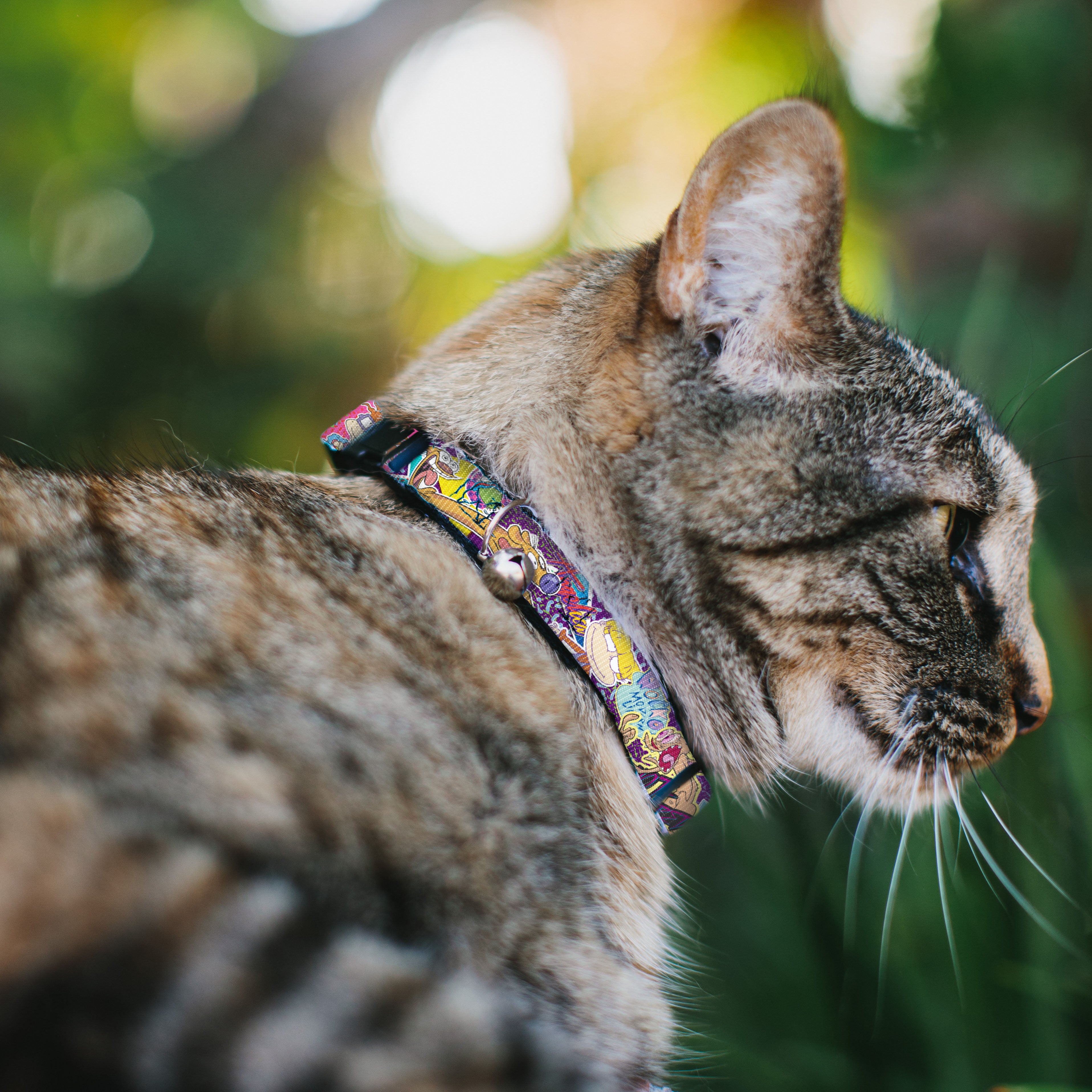 Cat Collar Breakaway with Bell - Nick 90's Rewind 7-Character 4-Logo Collage Breakaway Cat Collars Nick 90s