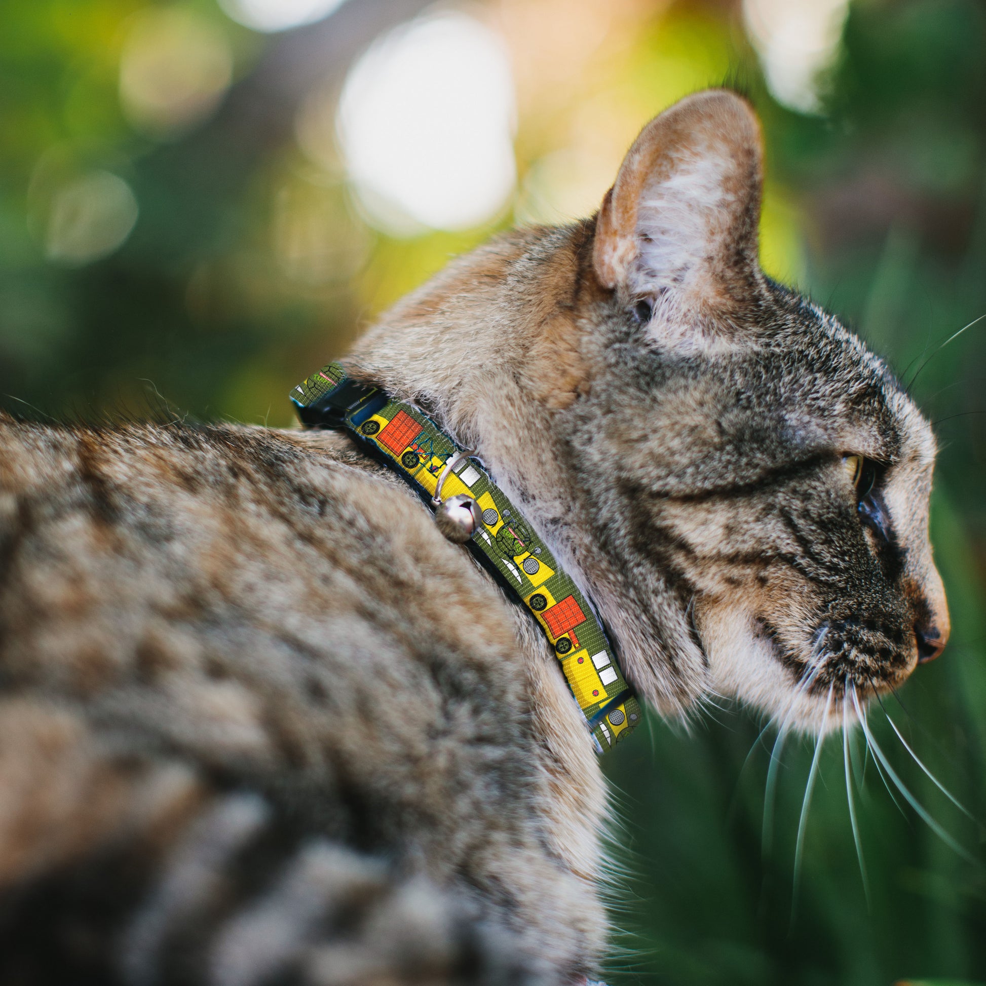 Cat Collar Breakaway with Bell - Classic TMNT Ninja Turtles Party Van All Sides Green Yellow Orange Breakaway Cat Collars Teenage Mutant Ninja Turtles