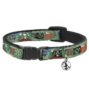 Breakaway Cat Collar with Bell - Peanuts HAPPY CAMPER BEAGLE SCOUTS Scenes Breakaway Cat Collars Peanuts