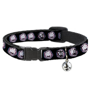 Breakaway Cat Collar with Bell - Rick and Morty Rick Vaporwave Bullseye Black/Blue/Red/White Breakaway Cat Collars Rick and Morty   
