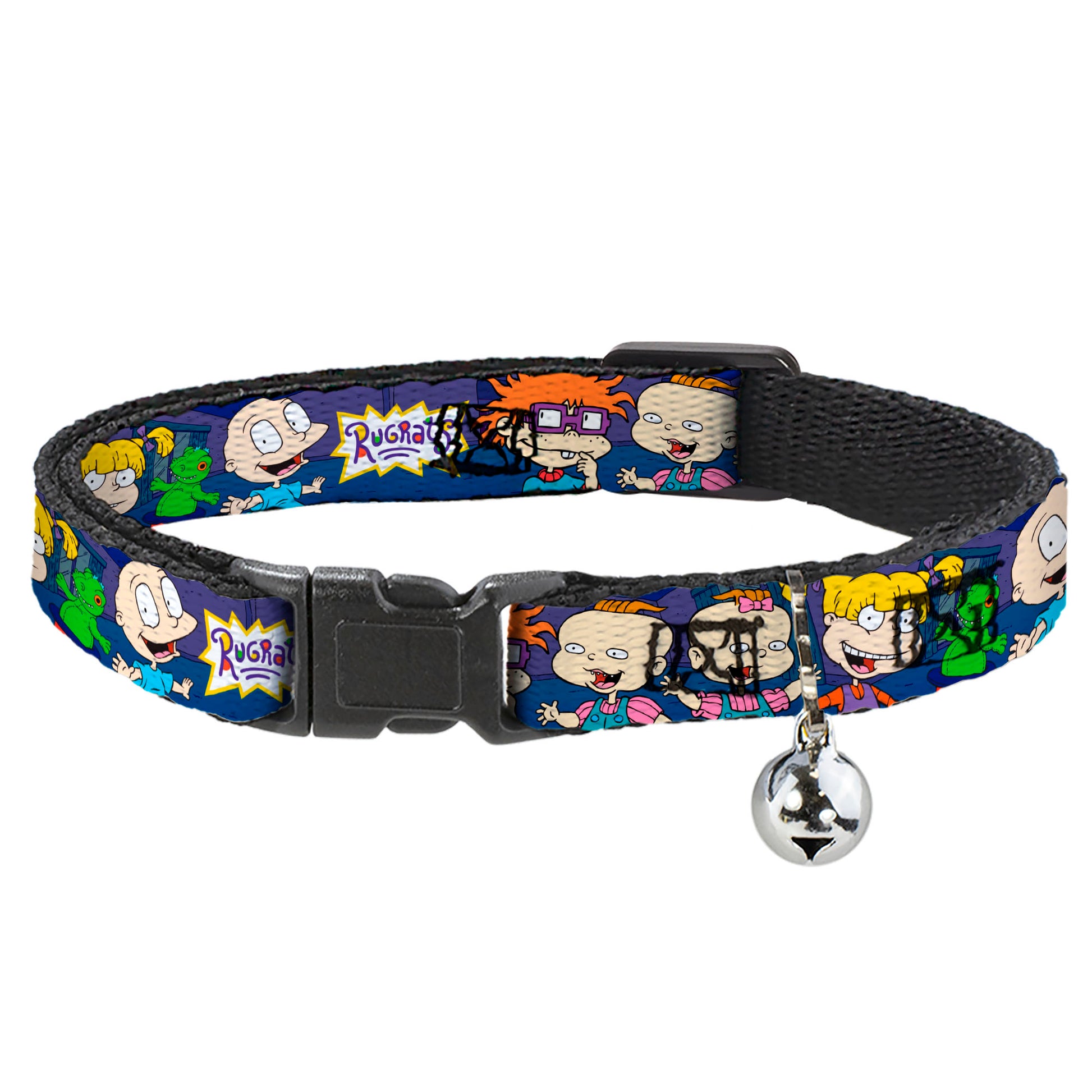 Cat Collar Breakaway with Bell - RUGRATS Group Pose2 w Reptar Breakaway Cat Collars Rugrats