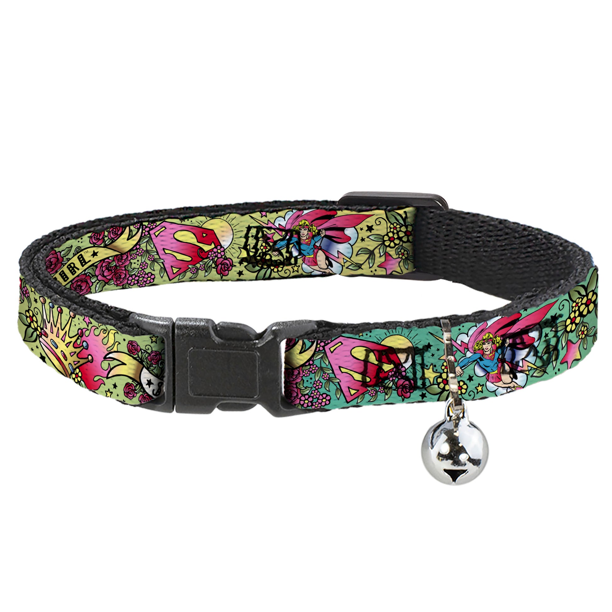 Cat Collar Breakaway - Supergirl Tattoo Scene Breakaway Cat Collars DC Comics