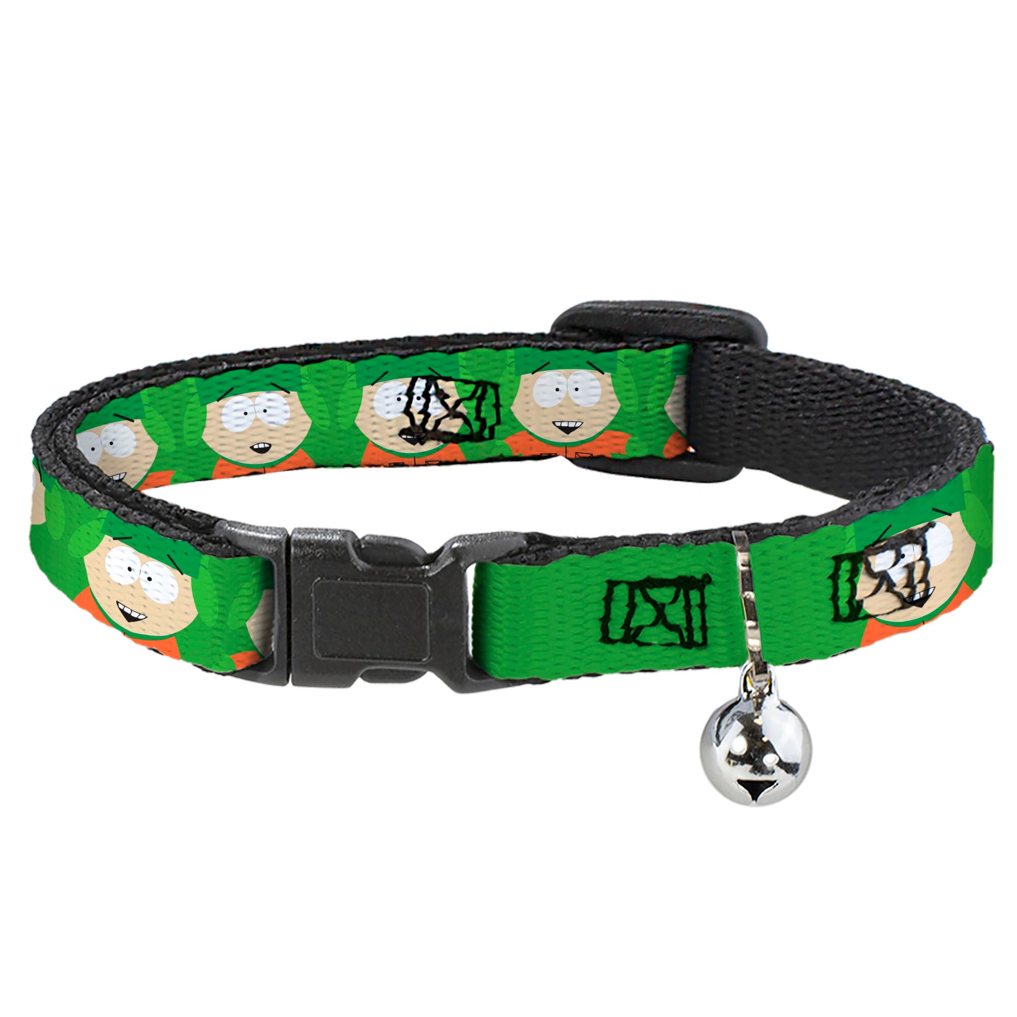 Breakaway Cat Collar with Bell - South Park Kyle Expressions Greens Breakaway Cat Collars South Park