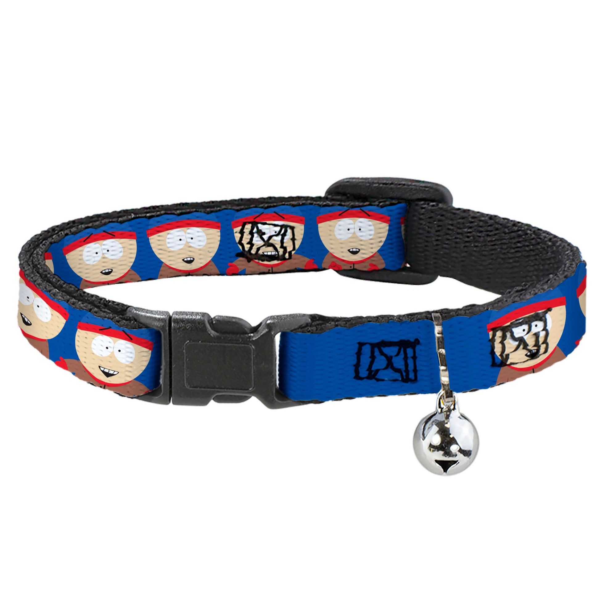Breakaway Cat Collar with Bell - South Park Stan Expressions Blue Breakaway Cat Collars South Park
