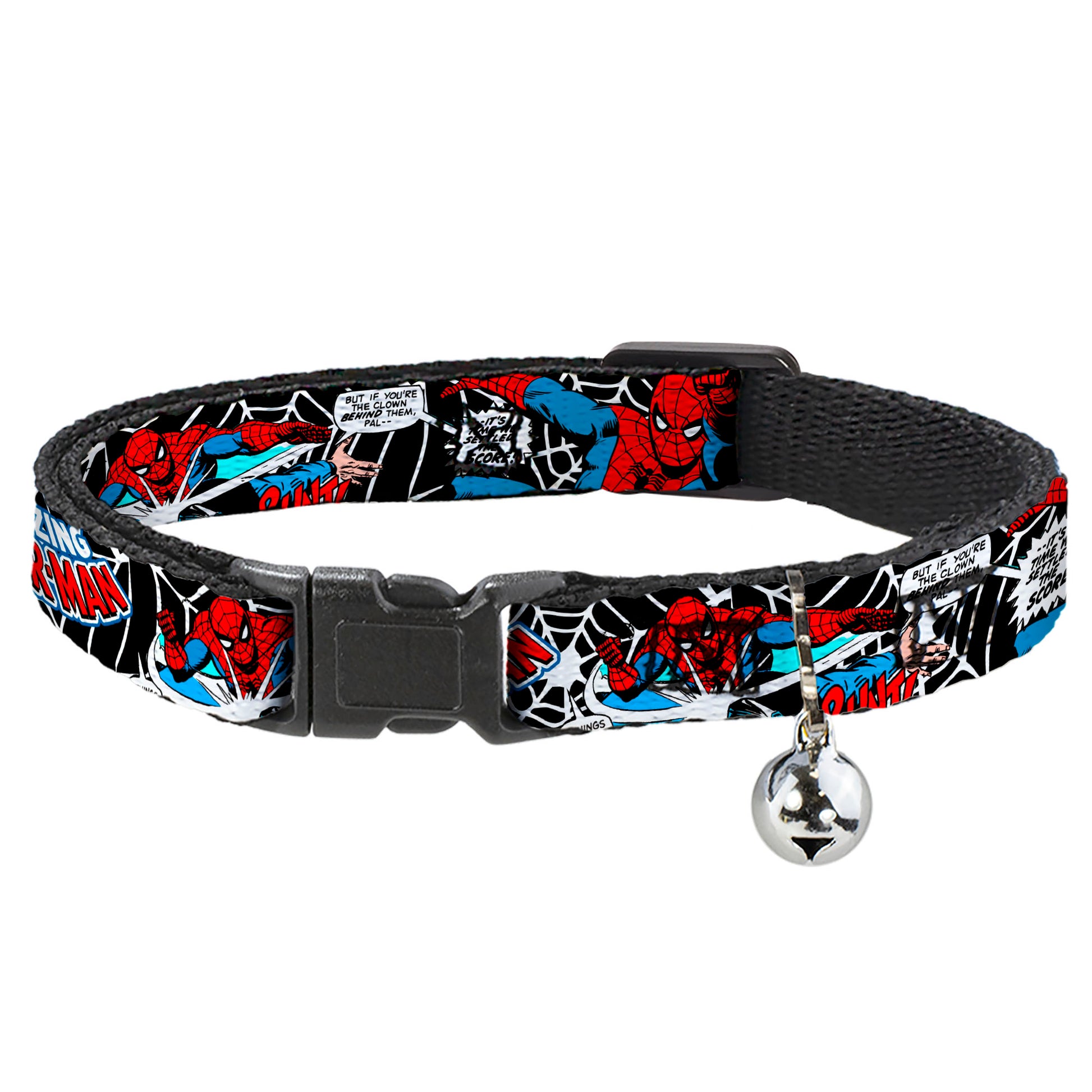 Cat Collar Breakaway - Spider-Man in Action2 w AMAZING SPIDER-MAN Breakaway Cat Collars Marvel Comics