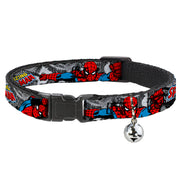 Cat Collar Breakaway - THE AMAZING SPIDER-MAN Stacked Comic Books Action Poses Breakaway Cat Collars Marvel Comics