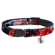 ULTIMATE SPIDER-MAN Cat Collar Breakaway - THE ULTIMATE SPIDER-MAN Swinging City Poses Breakaway Cat Collars Marvel Comics