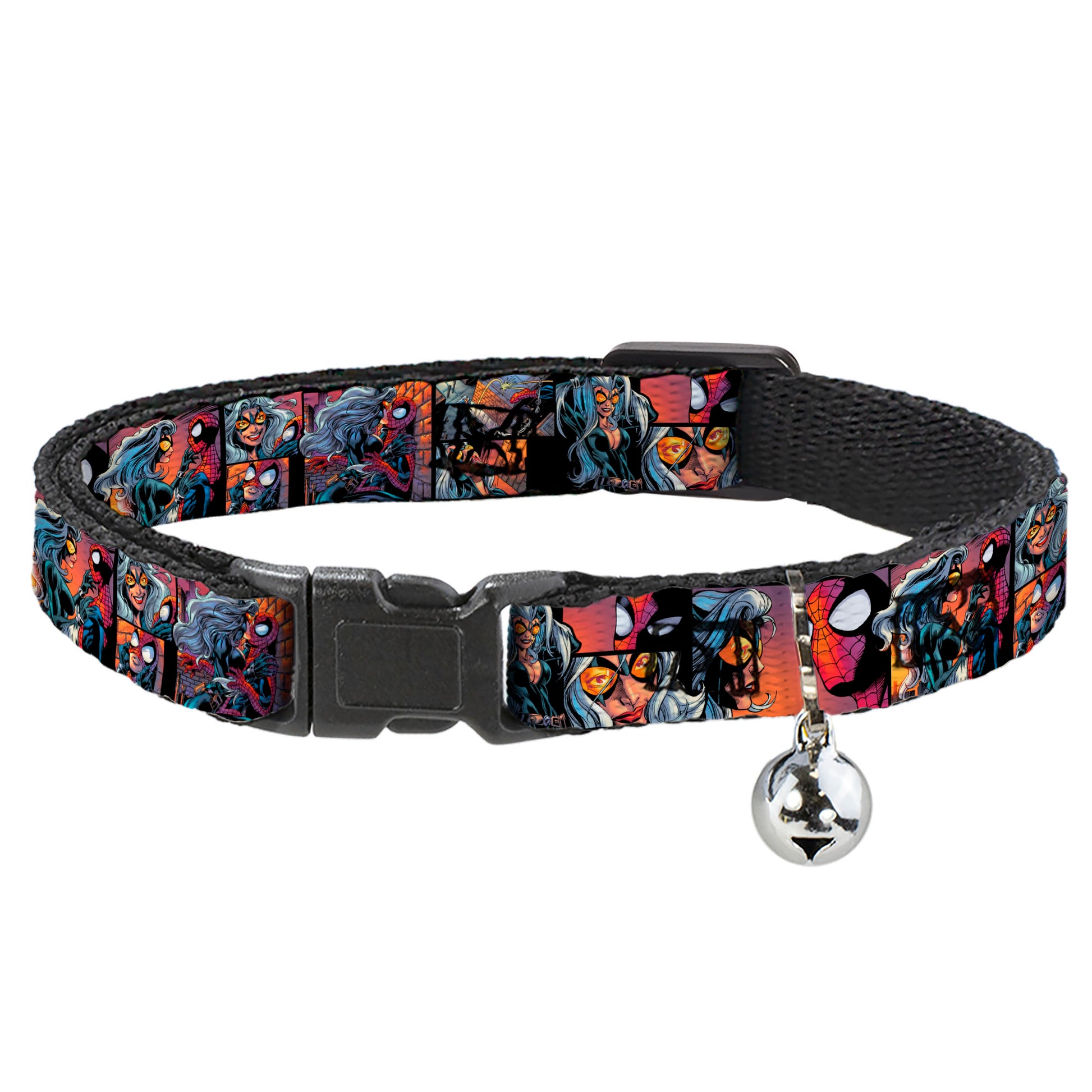 Cat Collar Breakaway - Spider-Man & Black Cat Scene Blocks Breakaway Cat Collars Marvel Comics
