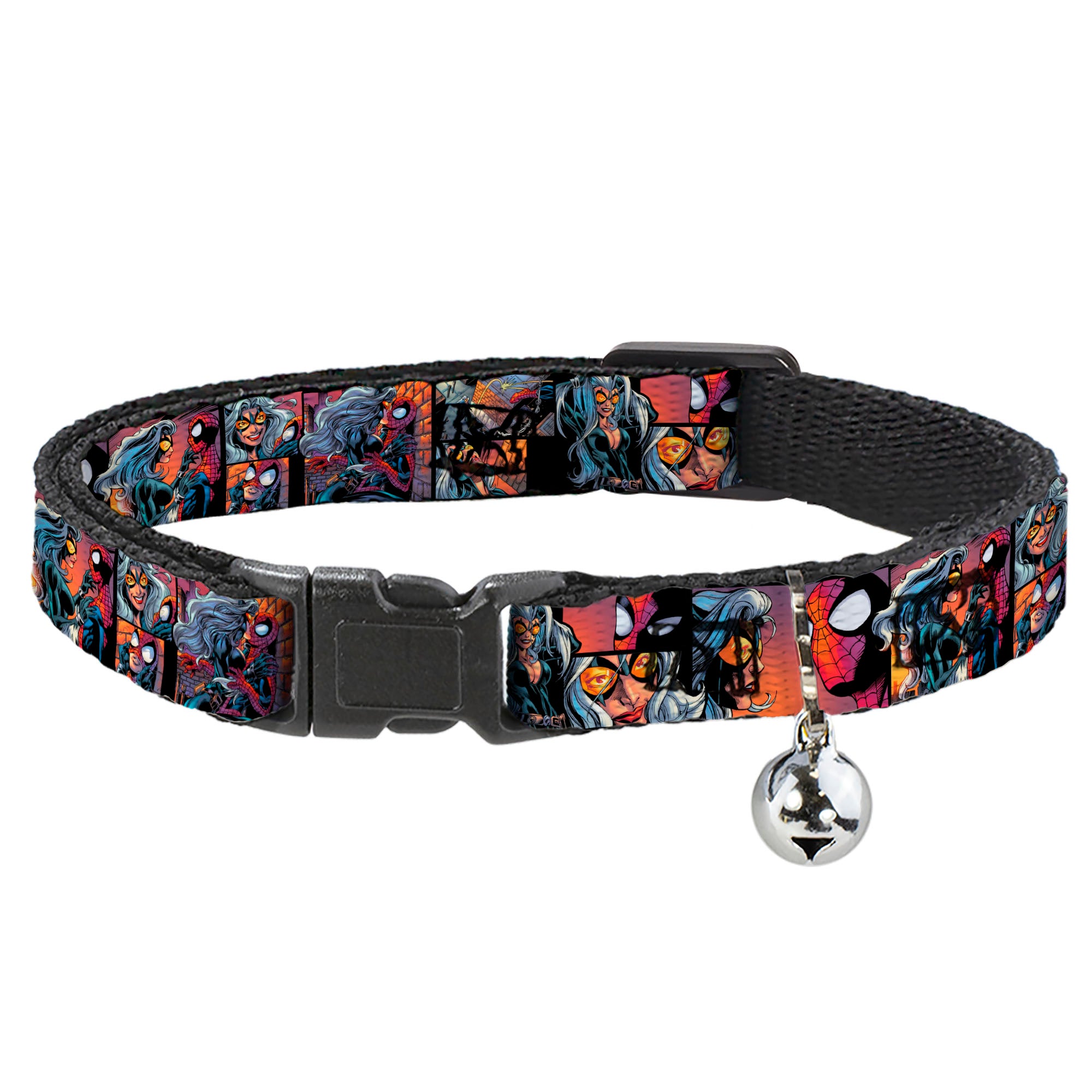 Cat Collar Breakaway - Spider-Man & Black Cat Scene Blocks Breakaway Cat Collars Marvel Comics