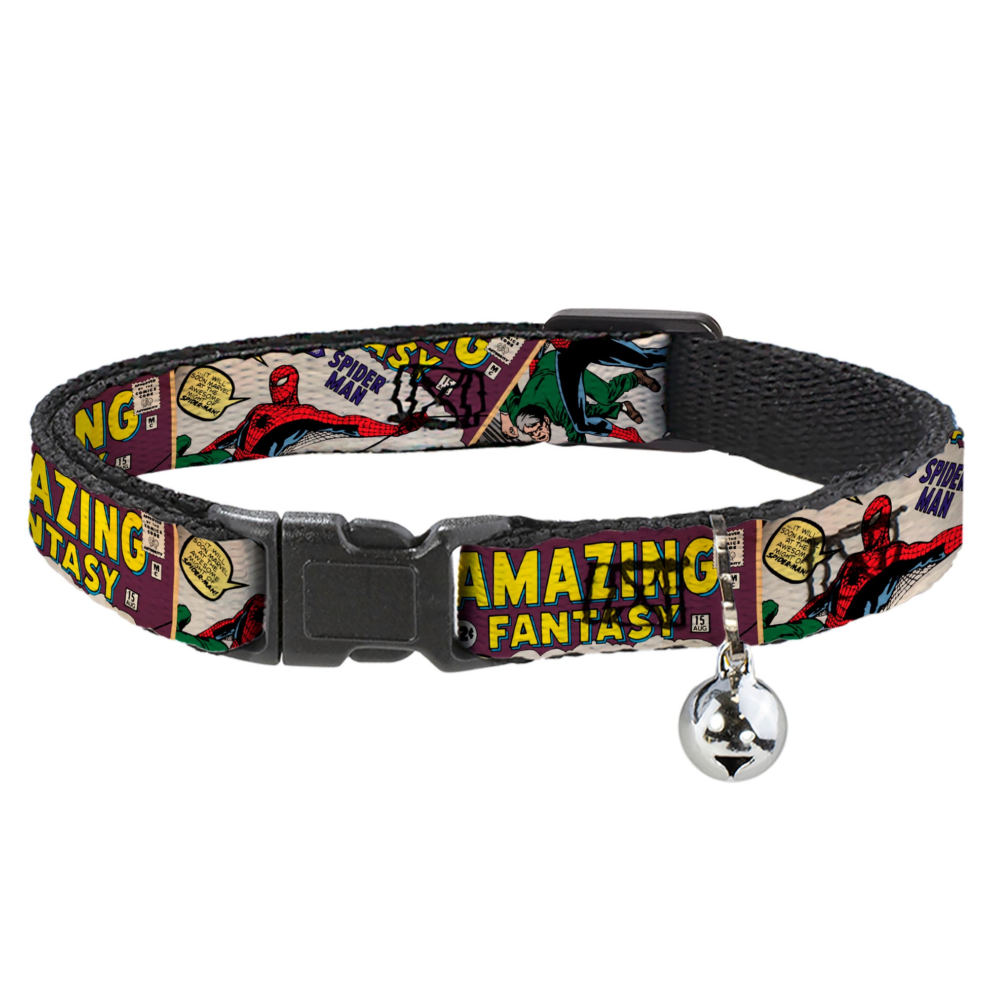 Cat Collar Breakaway - Spider-Man AMAZING FANTASY Cover Pose Breakaway Cat Collars Marvel Comics