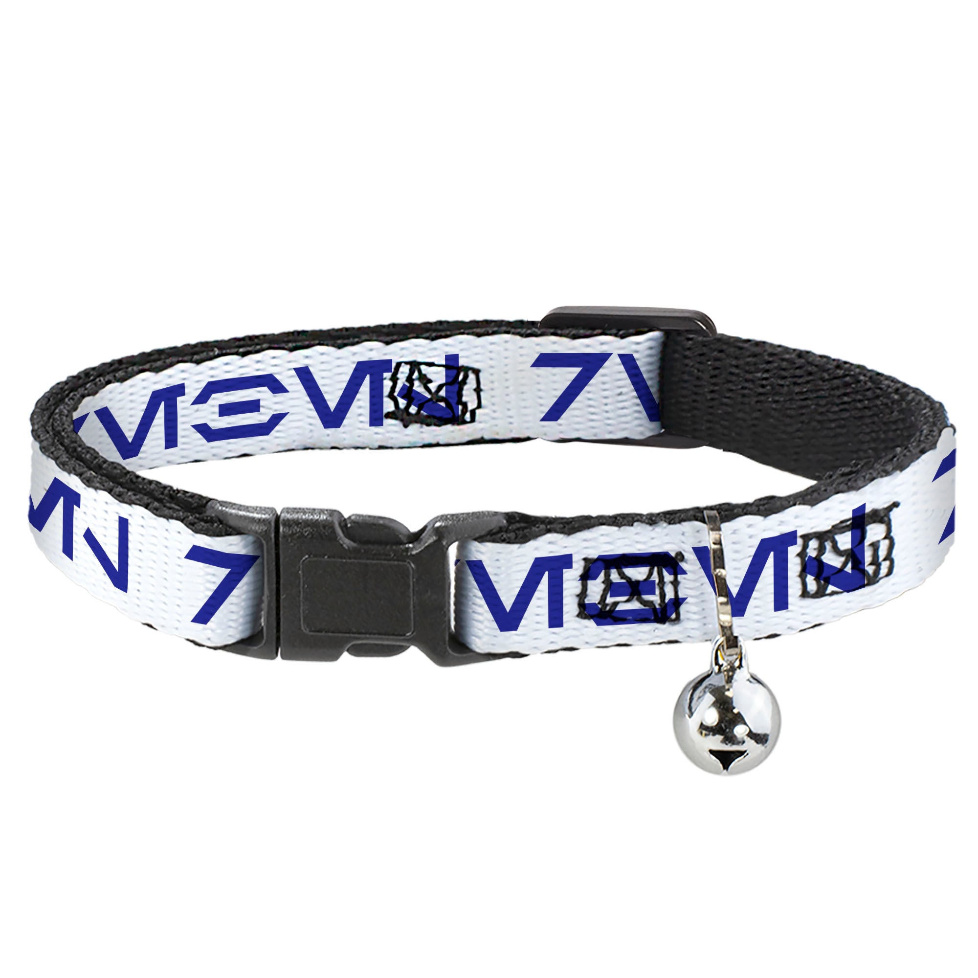 Cat Collar Breakaway - Star Wars Aurebesh REBEL White Blue Breakaway Cat Collars Star Wars