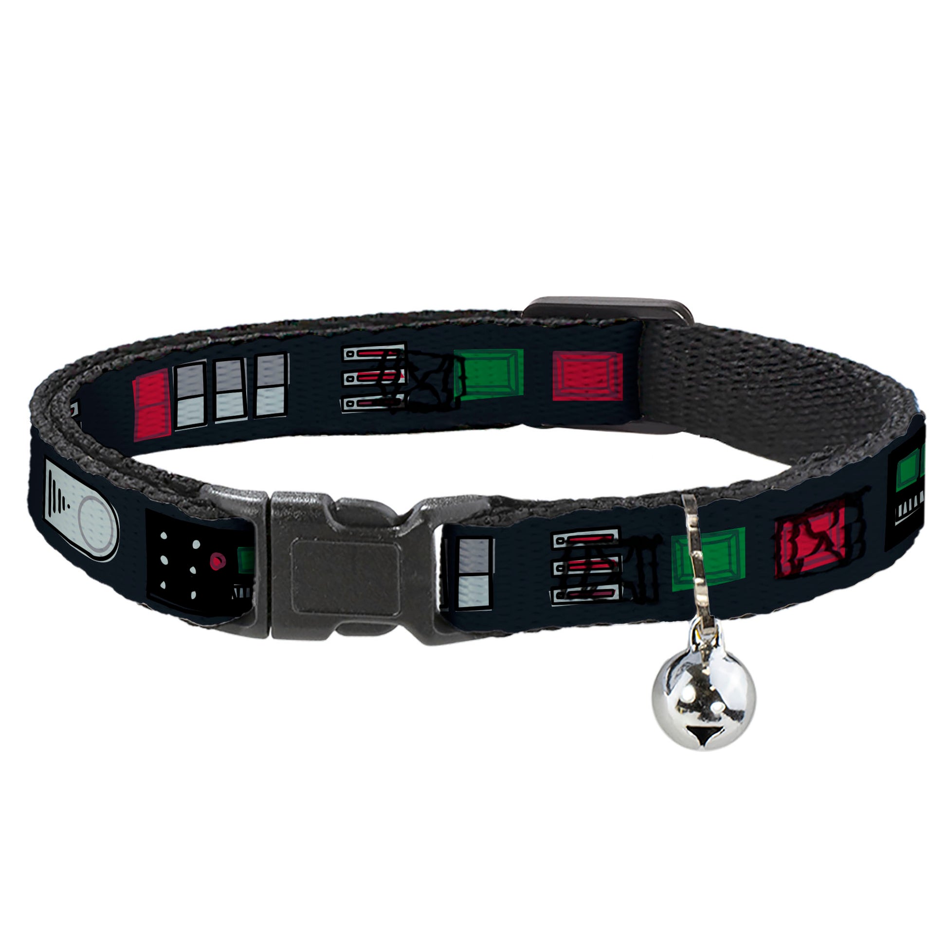 Cat Collar Breakaway - Star Wars Darth Vader Utility Belt Bounding3 Black Grays Reds Greens Breakaway Cat Collars Star Wars