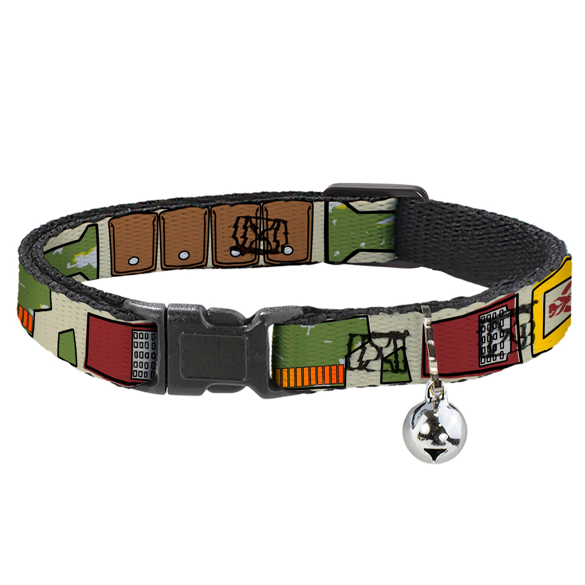 Cat Collar Breakaway - Star Wars Boba Fett Utility Belt Bounding Tan Breakaway Cat Collars Star Wars