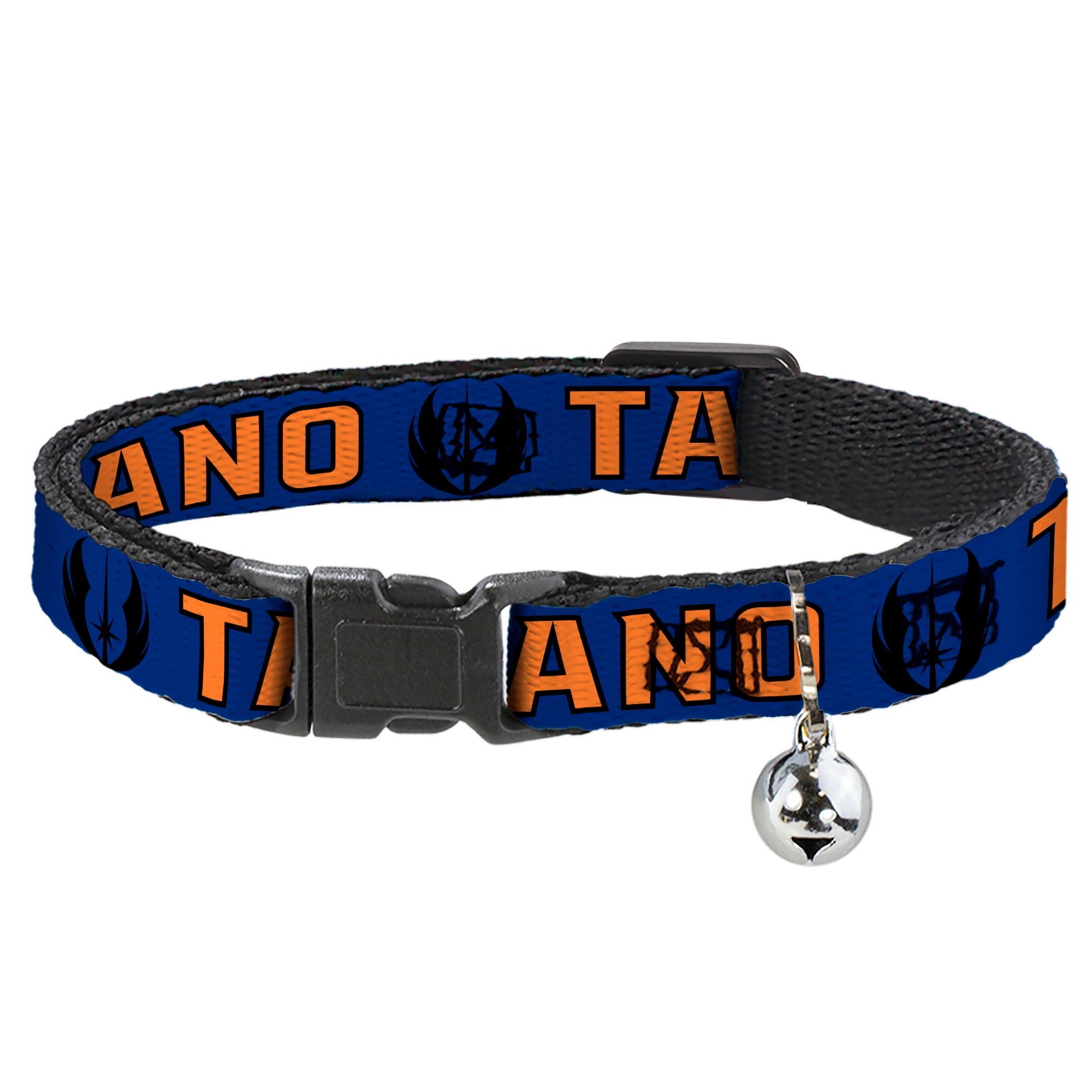 Cat Collar Breakaway - Star Wars Jedi Order Insignia TANO Text Blues Orange Breakaway Cat Collars Star Wars