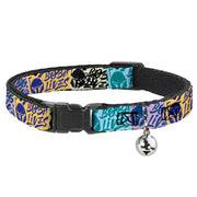 Cat Collar Breakaway with Bell - Boba Fett BOBA LIVES Graffiti Stacked Multi Color - NARROW Fits 8.5-12" Breakaway Cat Collars Star Wars