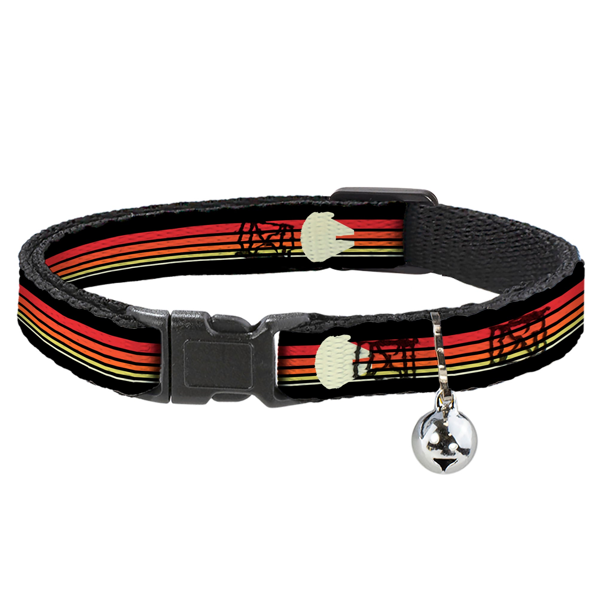 Cat Collar Breakaway with Bell - Star Wars Millennium Falcon Stripe Black Multi Color Breakaway Cat Collars Star Wars