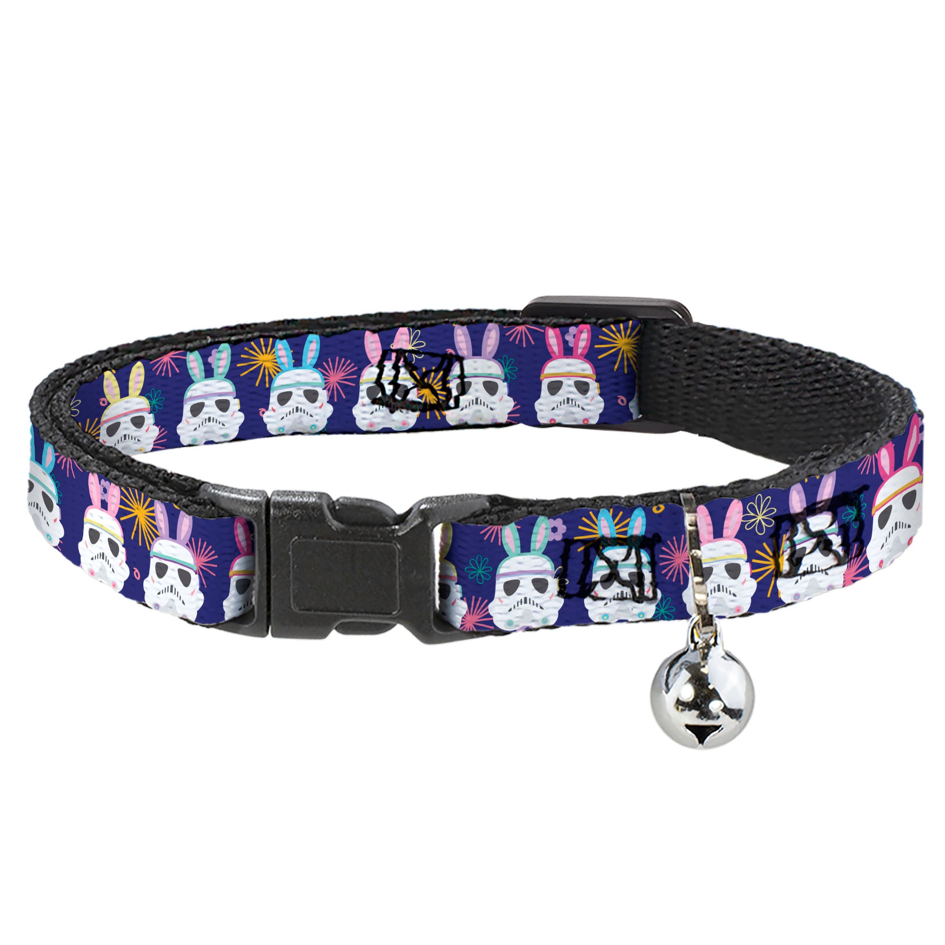 Cat Collar Breakaway with Bell - Star Wars Holiday Stormtrooper Easter Bunny Ears Purple Breakaway Cat Collars Star Wars