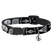 Breakaway Cat Collar with Bell - Star Wars Ships and Vehicles Black/Grays Breakaway Cat Collars Star Wars   