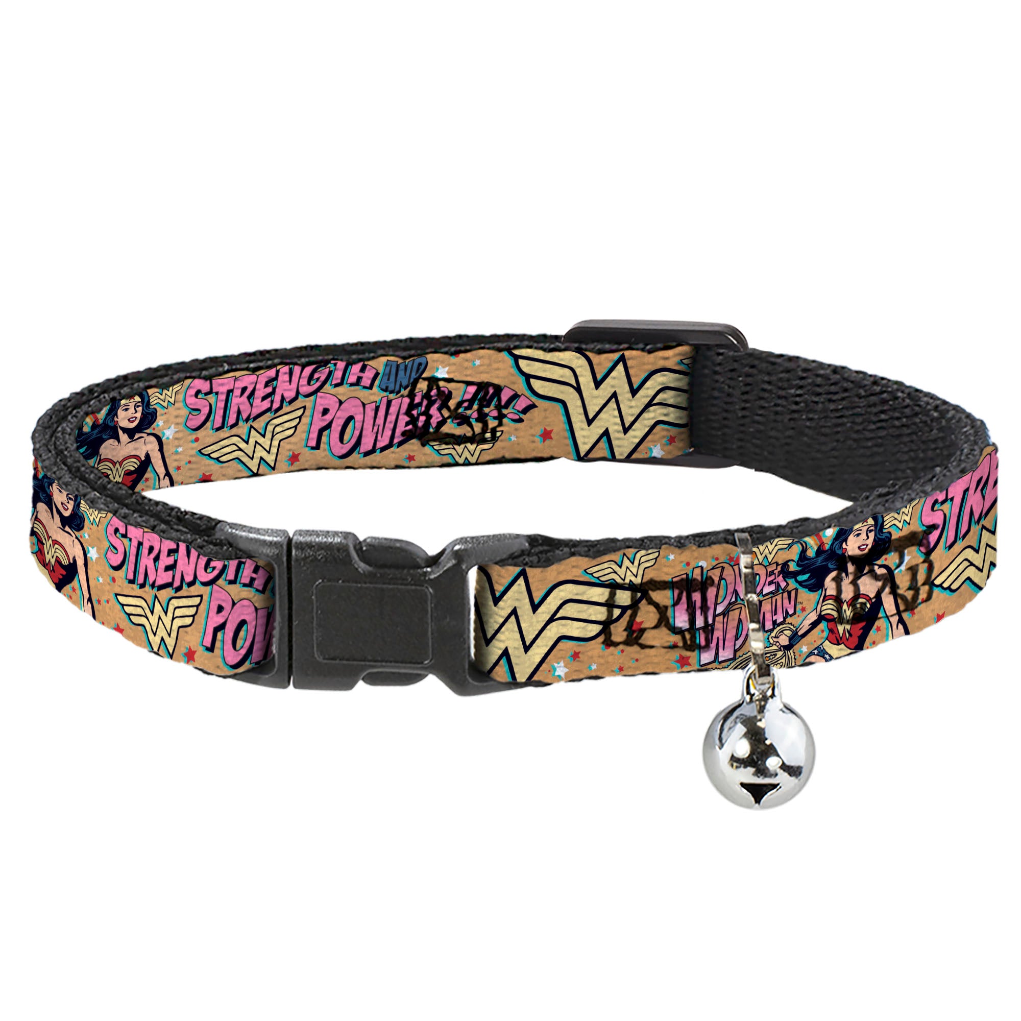 Cat Collar Breakaway - Wonder Woman Strength & Power Breakaway Cat Collars DC Comics