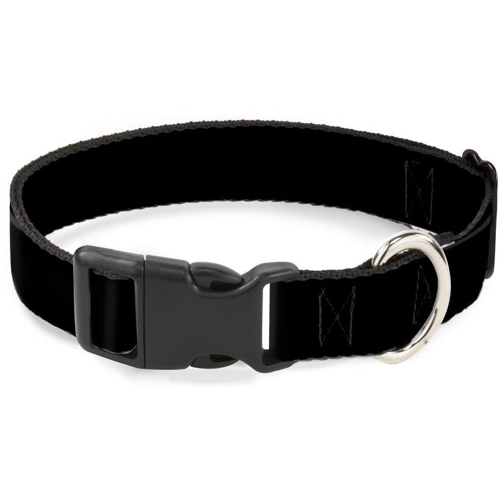 Plastic Clip Collar - Black Panel Plastic Clip Collars Buckle-Down