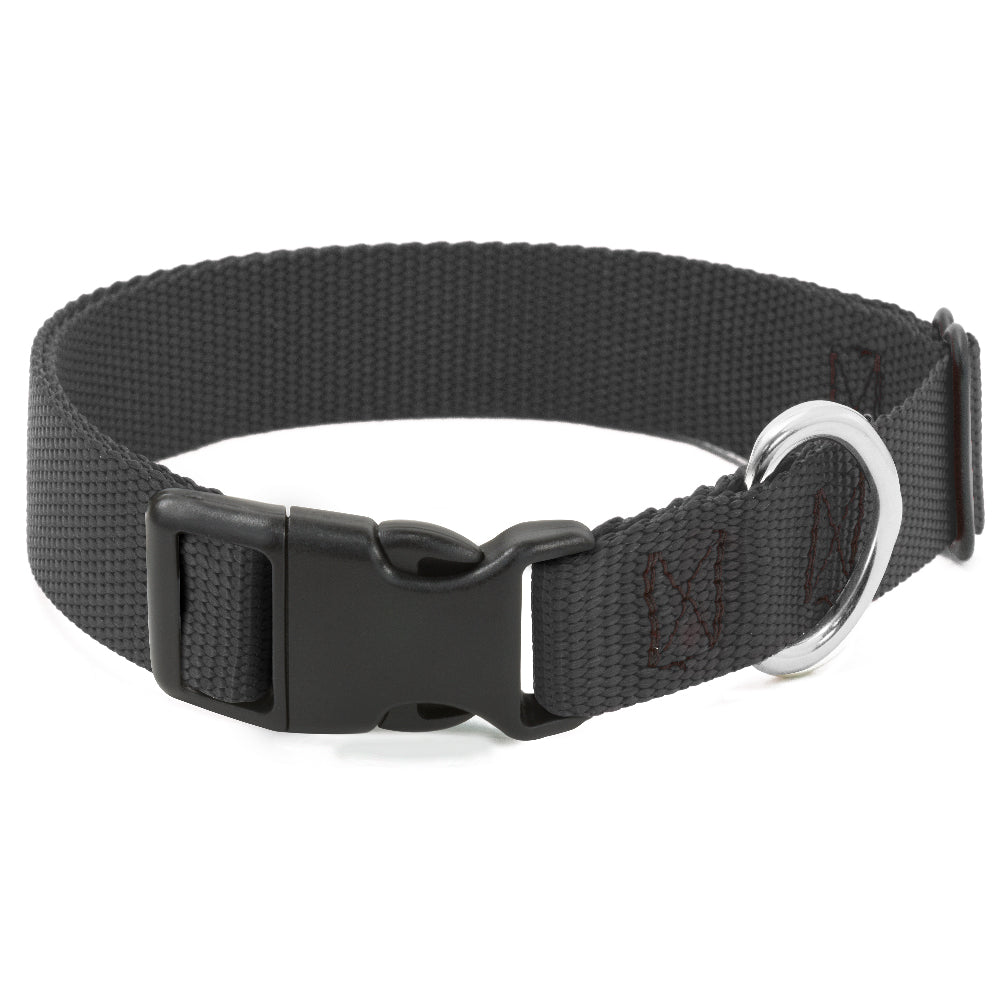 Plastic Clip Collar - Black Nylon Plastic Clip Collars Buckle-Down