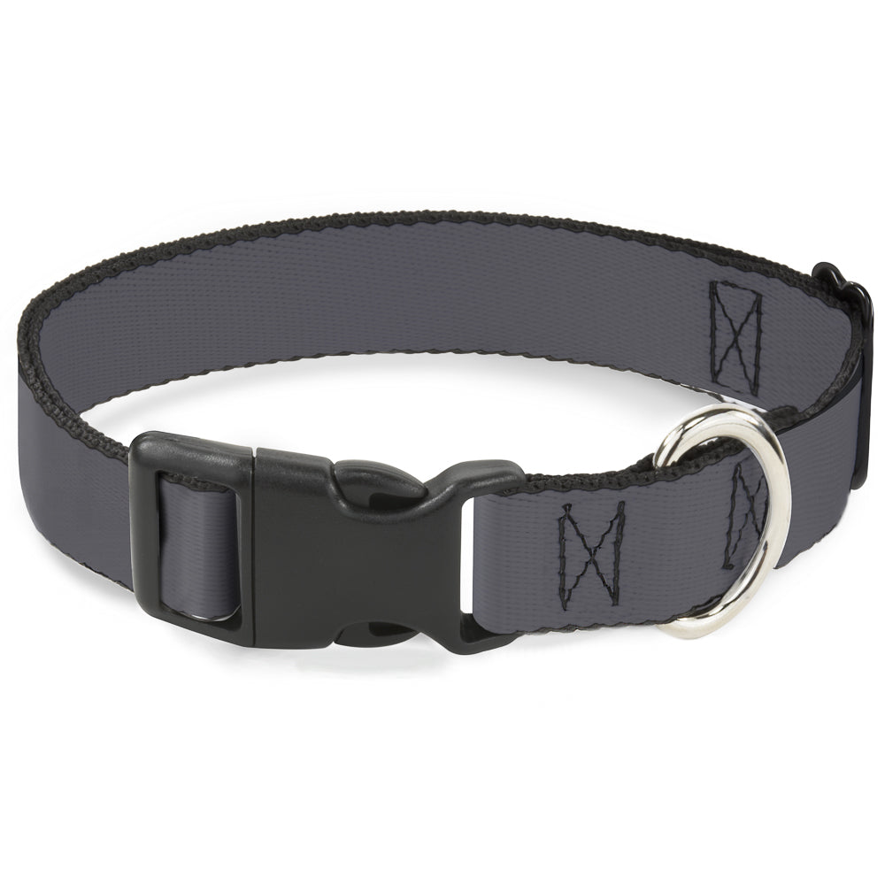 Plastic Clip Collar - Charcoal Plastic Clip Collars Buckle-Down