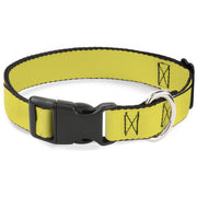 Plastic Clip Collar - Yellow Plastic Clip Collars Buckle-Down