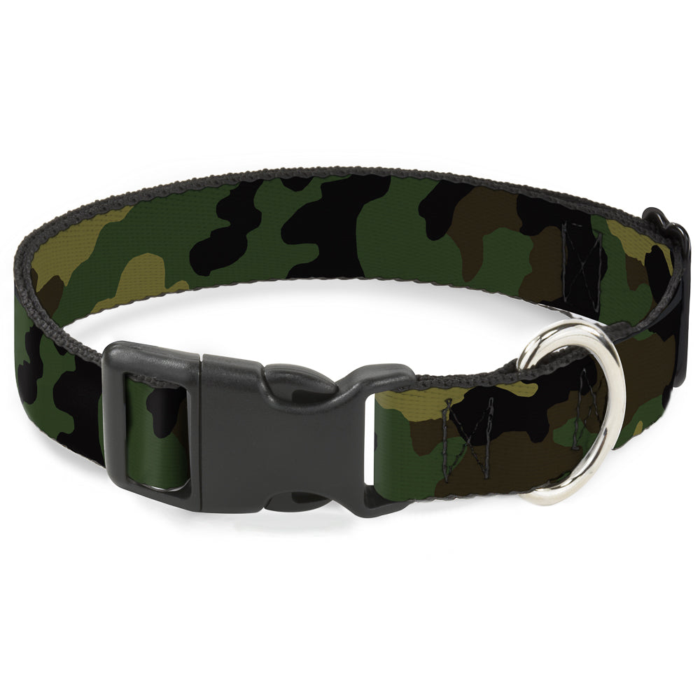 Plastic Clip Collar - Camo Olive Plastic Clip Collars Buckle-Down