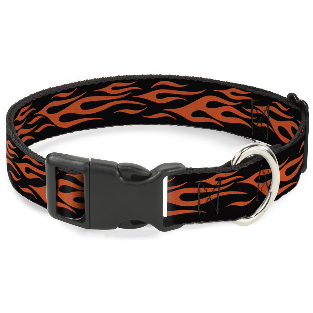 Plastic Clip Collar - Flame Orange Plastic Clip Collars Buckle-Down