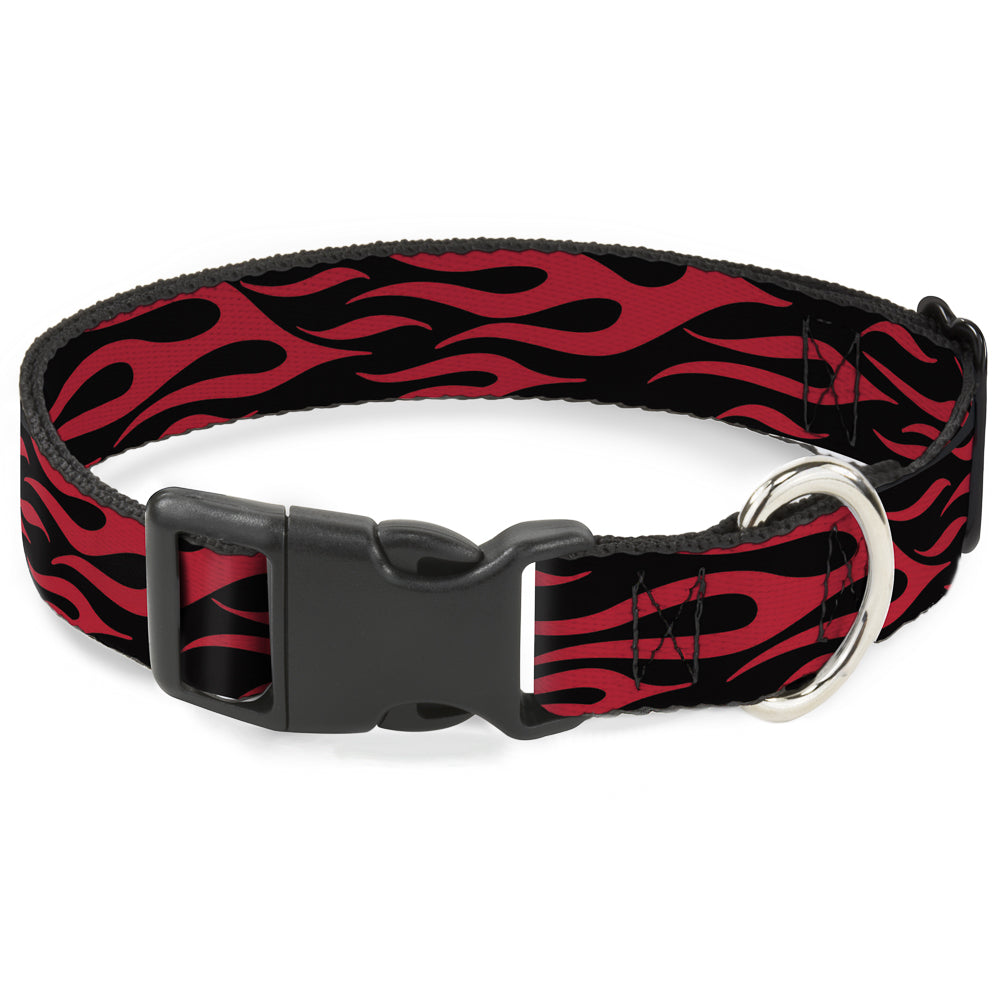 Plastic Clip Collar - Flame Red Plastic Clip Collars Buckle-Down