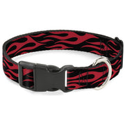 Plastic Clip Collar - Flame Red Plastic Clip Collars Buckle-Down