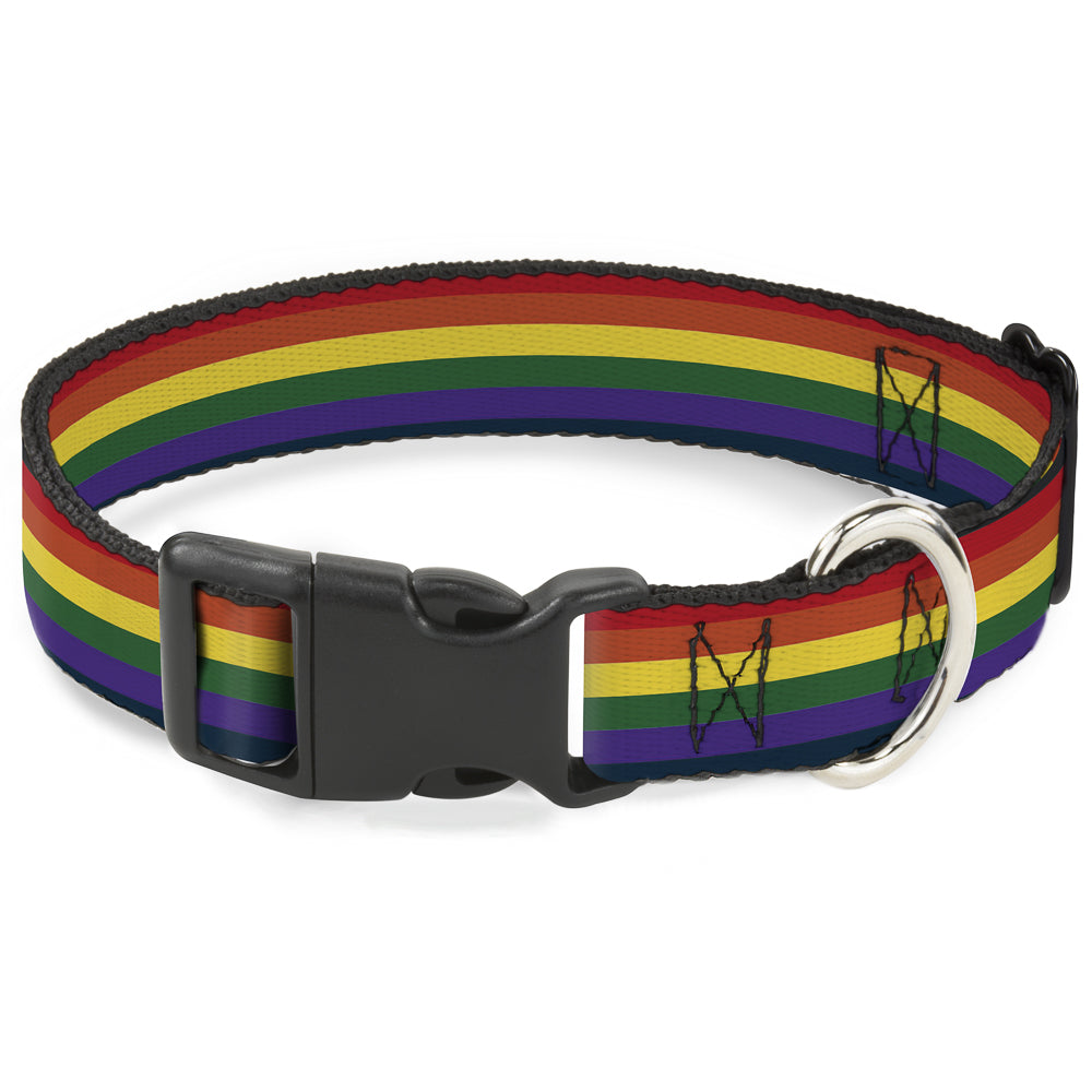 Plastic Clip Collar - Rainbow Plastic Clip Collars Buckle-Down